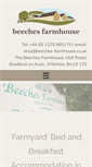 Mobile Screenshot of beeches-farmhouse.co.uk